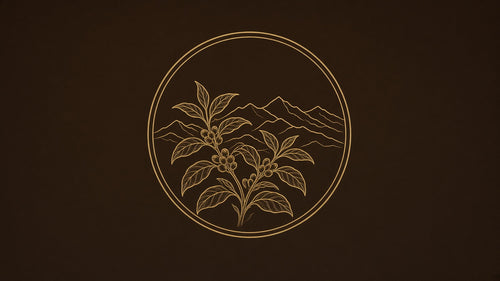 Ismaili gold emblem — ibex and highland terraces